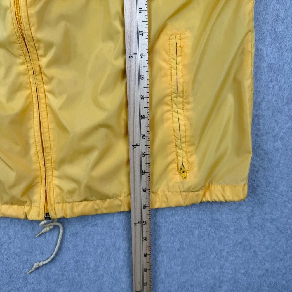 Vintage Woolrich Jacket Mens Medium Yellow Windbreaker Nylon Zip Up Teton Group